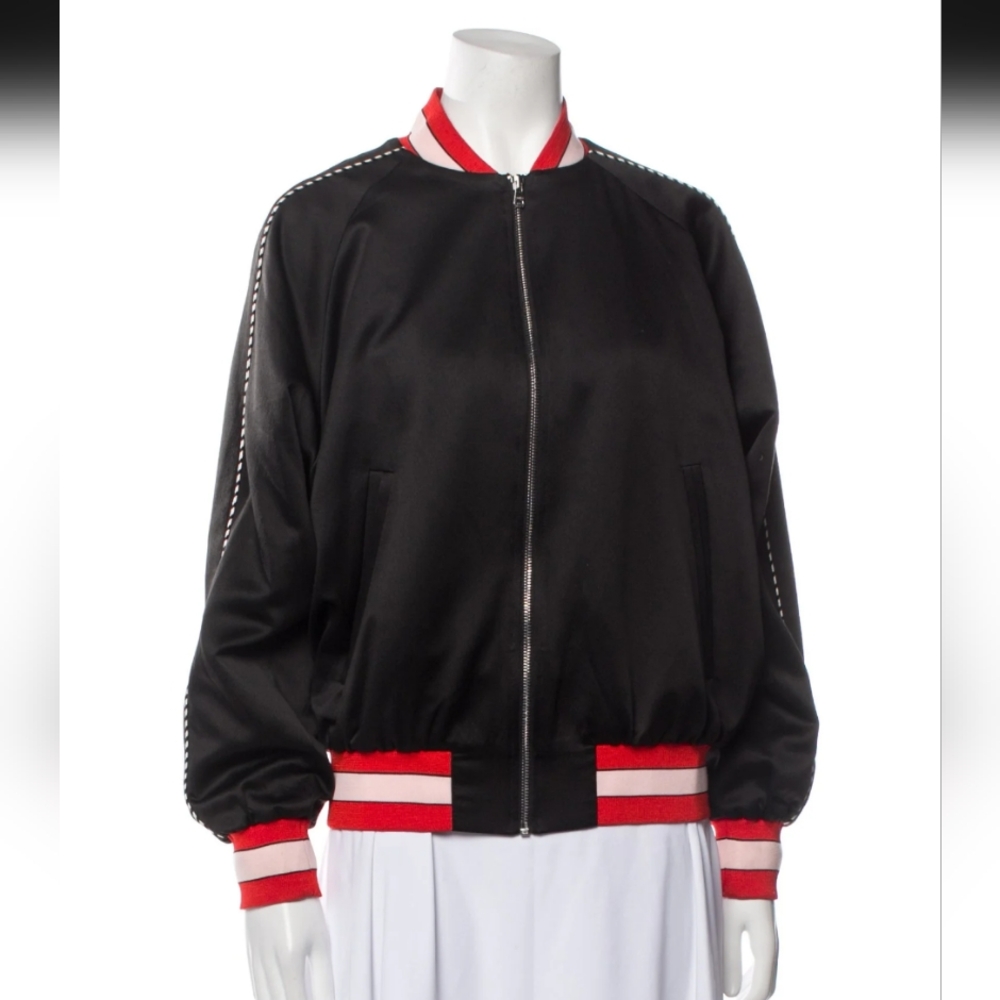 Sandro Striped Bomber Jacket